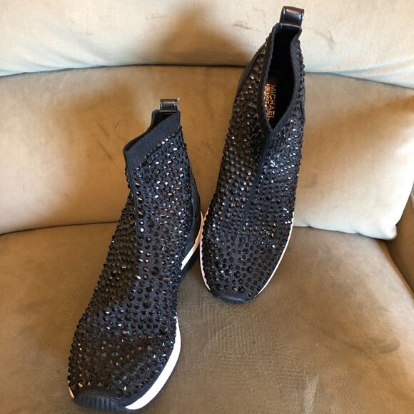 Michael Kors Zuma Wedge Bootie Slip-On Sneaker Shoe Boot - Picture 10 of 15